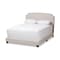 Baxton Studio Odette Modern Light Beige Upholstered King Size Bed 146-8247 - alternate 1